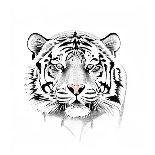 Black Tiger Indian Temporary Tattoos For Women Men Realistic Lion Compass  Skull | eBay