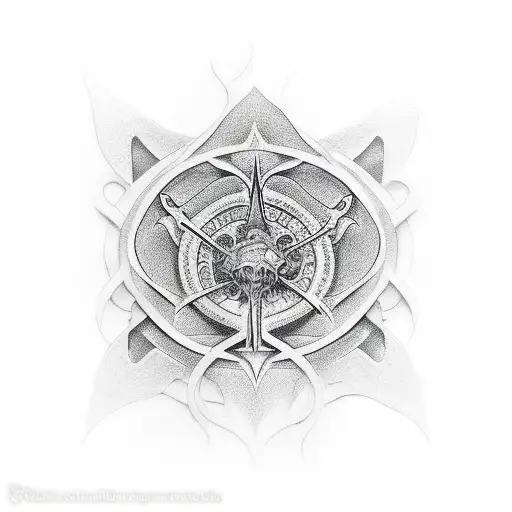 prayer script tattoo design idea