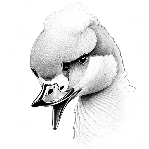 Goose tattoo design idea