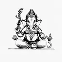 ganesha tattoo design idea
