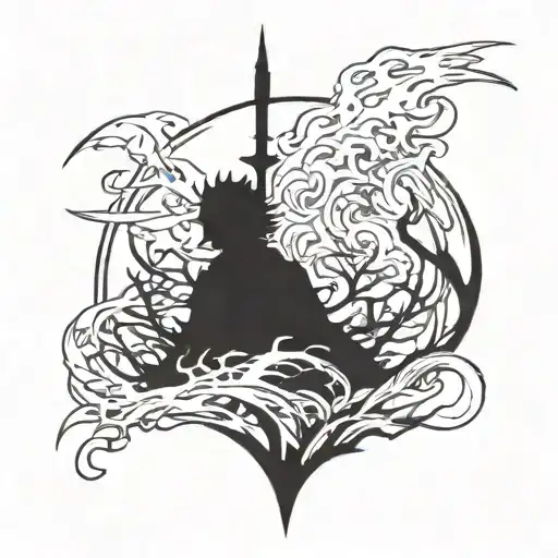 Arise from Solo Leveling anime tattoo design idea