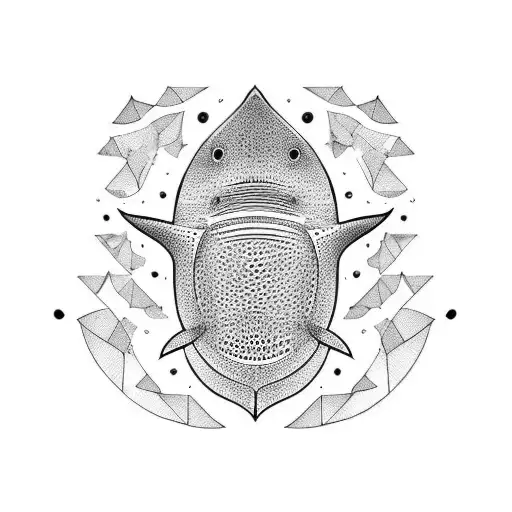 whale shark  tattoo design idea