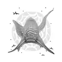 whale shark  tattoo design idea