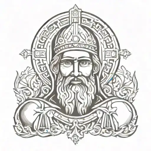orthodox icon in beatdown hardcore style tattoo tattoo design idea