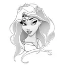 jasmine disney princess tattoo design idea
