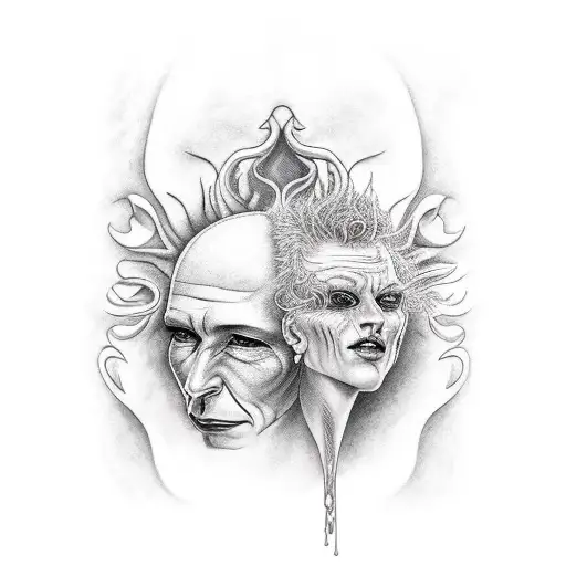 Sandman by Neil Gaiman tattoo design idea