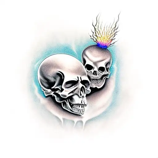 sandman and death created by neil gaiman tattoo design idea