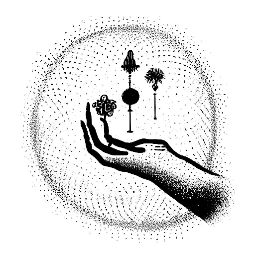 Sandman by Neil Gaiman Letting Sand Fall Between Your Fingers tattoo design idea