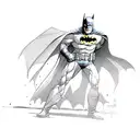 batman versus sandman tattoo design idea