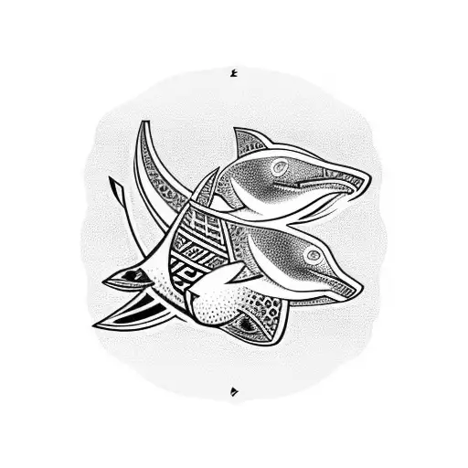 Polynesian Orca tattoo design idea
