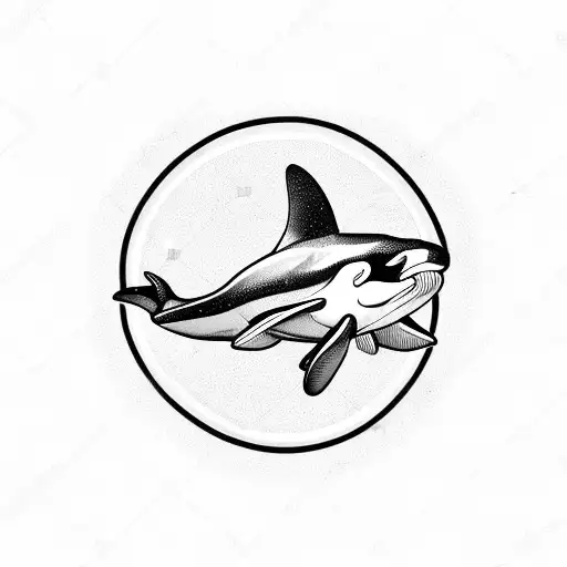 Orca tattoo design idea