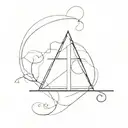 combined initial A M T tattoo design idea