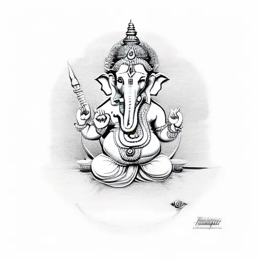 Ganesha Face Sketch | Free Images at Clker.com - vector clip art online,  royalty free & public domain