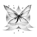 Sleeve tattoo on the arm that includes a paper boat, a dragonfly, a crow, phrase that says "smiles life is beautiful" tattoo design idea