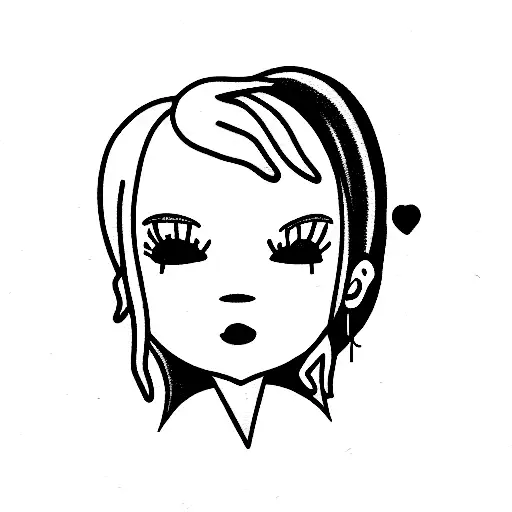 Lil peep crybaby tattoo design idea