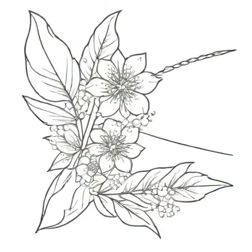 Kunai sakura leaf flower zipper from clothes with space tattoo design idea