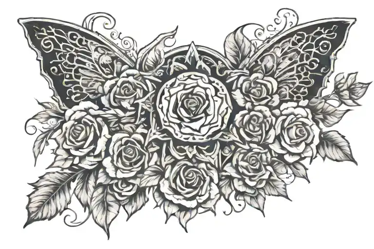 Can you design tattoos for me similar to Ellie's tattoo in Last of Us? Do it in black and white on the inside of my arm tattoo design idea