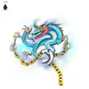 dragon bitting the chain of anchor tattoo design idea