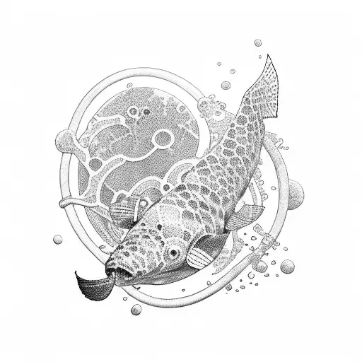 scuba diver tattoo design idea