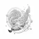 scuba diver tattoo design idea