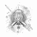 scuba diver tattoo design idea