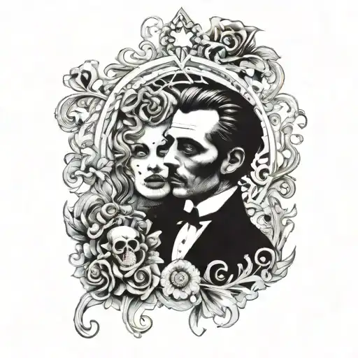 the man who lost his soul in a casino tattoo design idea