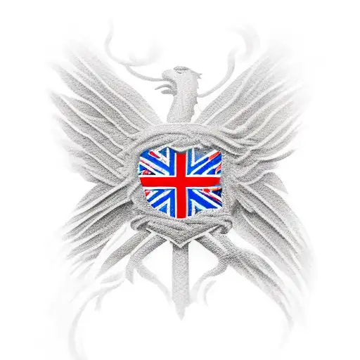 british flag tattoo design idea