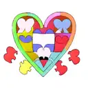 A heart that's a puzzle with a piece missing that has my partner tattoo design idea