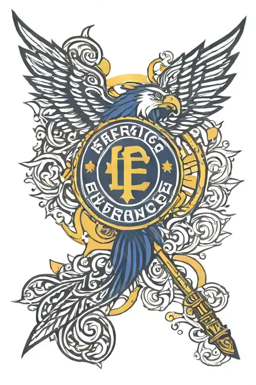 Fenerbahce logo tattoo design idea