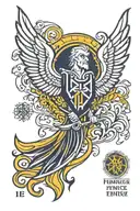 Fenerbahce logo tattoo design idea