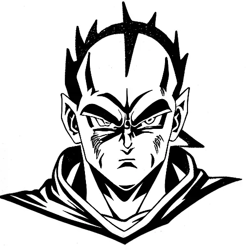 Vergil from Devil may cry, Darth Vader, Vegeta from Dragon Ball and Kratos from God of War tattoo design idea