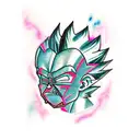 Vegeta, Darth Vader, Vergil and Kratos in Bohemian rhapsody style tattoo design idea