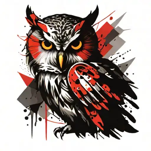 owl tattoo design idea