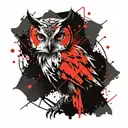 owl tattoo design idea