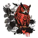 owl tattoo design idea