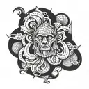 80s tattoo design idea