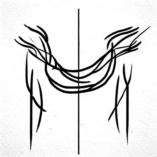 fine line spinal tatoo tattoo design idea