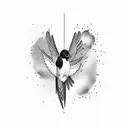 Swallow Bird tattoo design idea