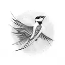 Swallow Bird tattoo design idea