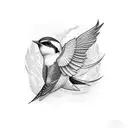 Swallow Bird tattoo design idea