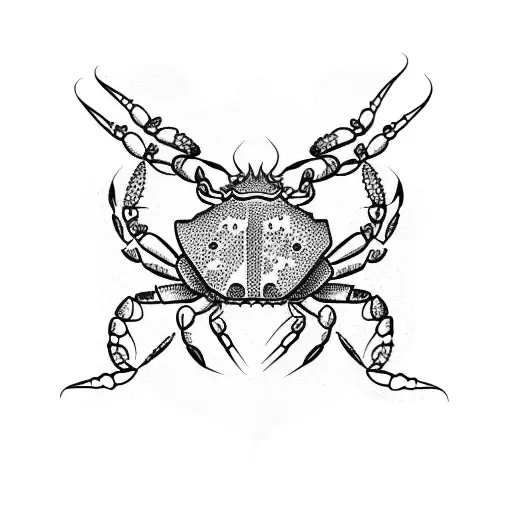 crab tattoo design idea