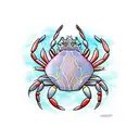 crab tattoo design idea