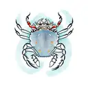 crab tattoo design idea