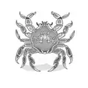crab tattoo design idea