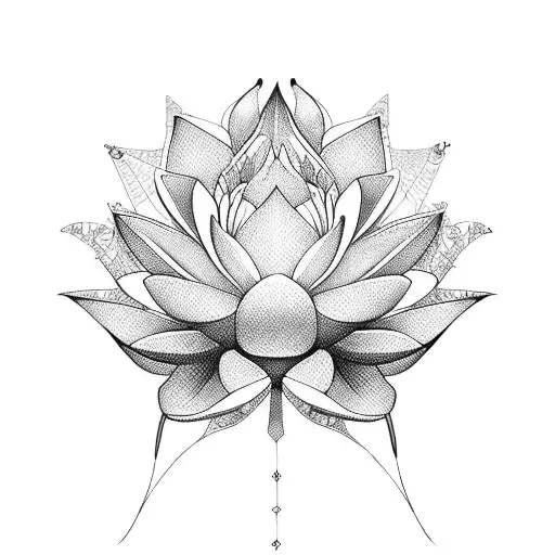 wind, sailboat, flowers, lotus, colorfull tattoo design idea