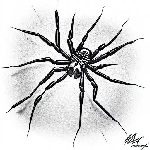 Spider tattoo design idea
