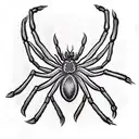Spider tattoo design idea