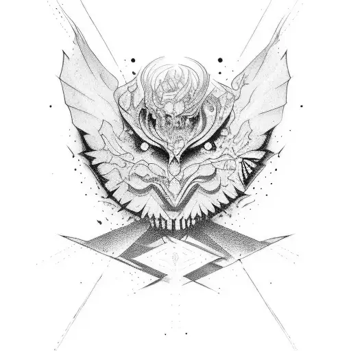 frase with a continue line tattoo design idea