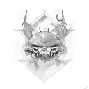 frase with a continue line tattoo design idea