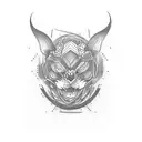 frase with a continue line tattoo design idea